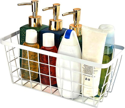 2 Set LeleCAT Hanging Wall Basket Organizer, Over the Cabinet Door Adhesive - Image 4