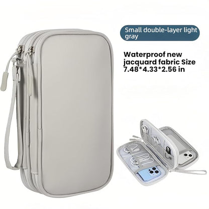 Portable Waterproof Double Layers All-in-One Storage Bag, Travel Cord - Image 2