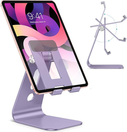 OMOTON Adjustable Tablet Stand for Desk, Upgraded Longer Arms for Greater by OMOTON