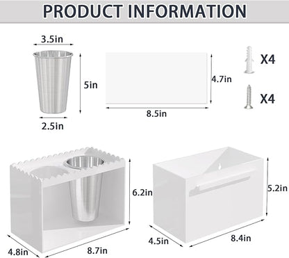 Hair Tool Organizer, Wall Mount Acrylic Hair Dryer Holder - Image 3
