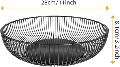 Simple Trending Round Metal Fruit Basket Bowl - Image 6