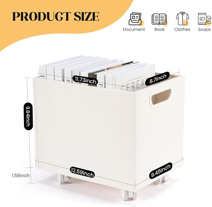 File Box Rolling File Organizer - Image 4