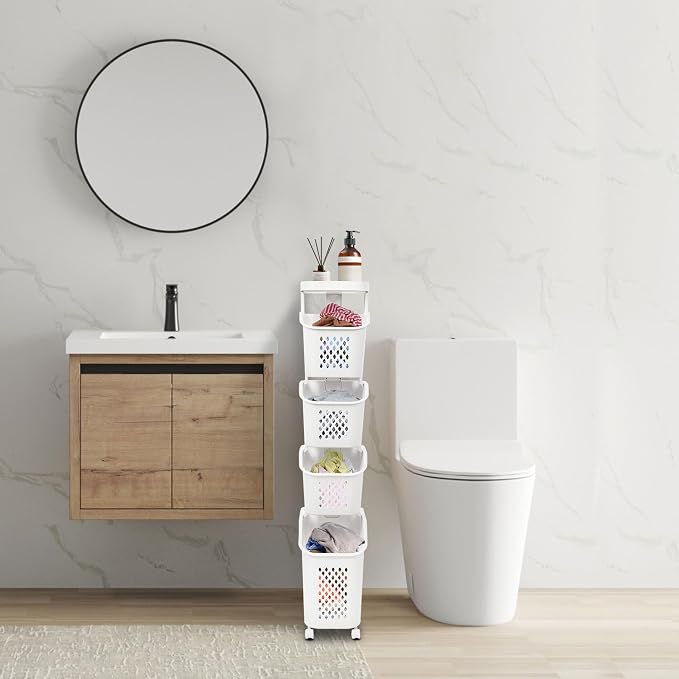 4-Tier Laundry Hamper Sorter - Image 7