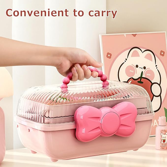Girls Hair Accessories Storage Box Bow Switch Organizer Box Jewelry Box - Image 6
