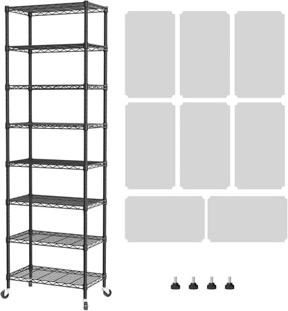 SINGAYE 8 Tier Shelf Organizer Storage Metal Shelves Garage Wire Shelving Unit by SINGAYE