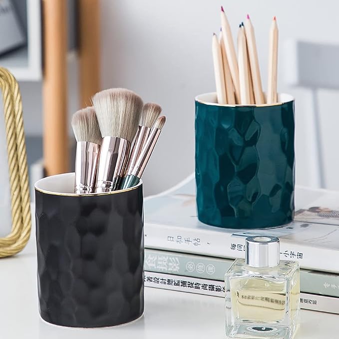 Ceramic Pen Holder Stand Cup Pencil Holder Organizer Makeup Brush Holders - Image 6