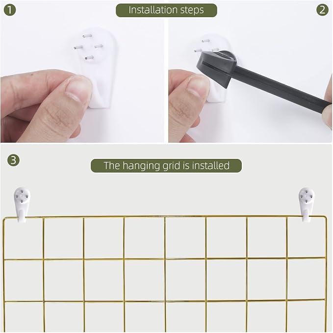 Grid Wire Board, for Memo Picture Panel Wall Decoration for Room Office Mat - Image 3