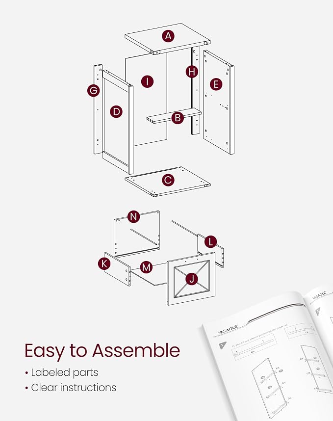 VASAGLE File Cabinet, Filing Cabinet - Image 9