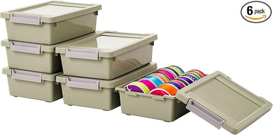 IRIS USA 2 Qt. Craft Storage Bins by IRISUSA