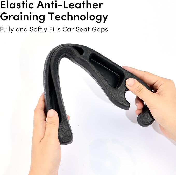 2 Pack Car Seat Gap Filler, PU Leather Universal Fit - Image 5