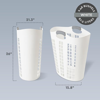 Gracious Living Easy Carry Flex Hamper, Large 87.5 Liter Lightweight Plastic - Image 2