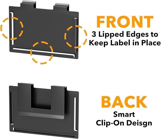 SpaceAid 10 Pack Pantry Basket Labels Clip on - Image 6