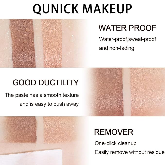 evpct 2Pcs Face Cream Contour Bronzer Sticks Makeup Highlighter Highlight - Image 6