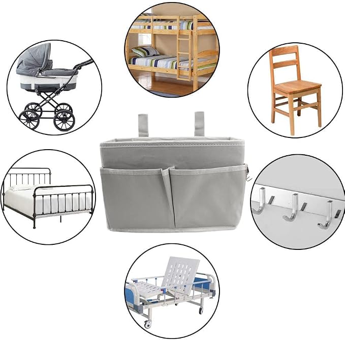 Sugaroom Bedside Storage Caddy, Bunk Bed Organizer Bed Storage Pocket Bedside - Image 6