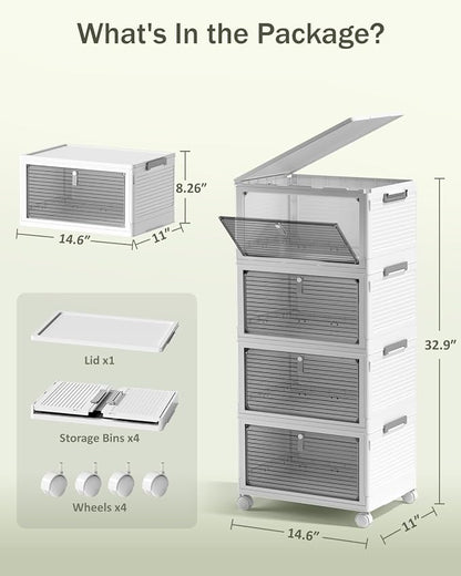 23QT Stackable Storage Bins - Image 8