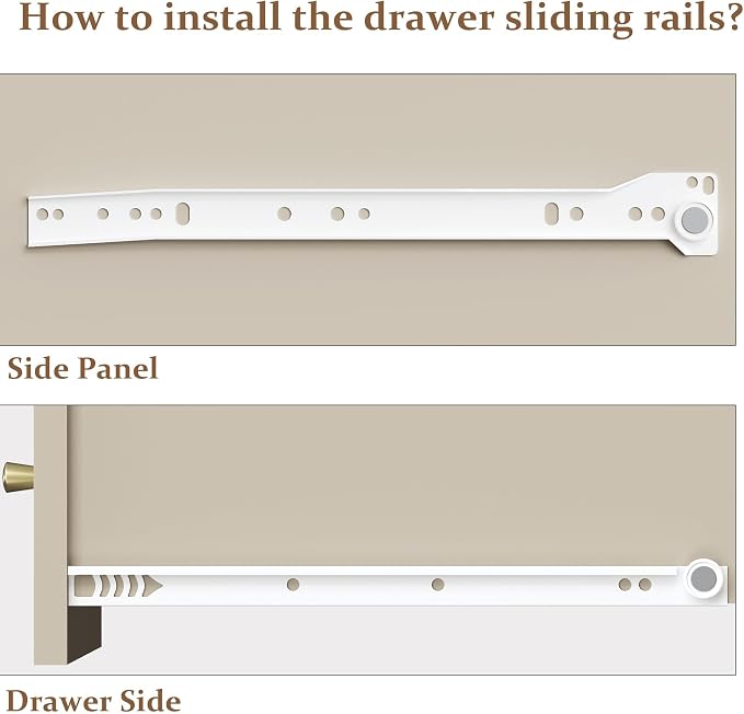 RoyalCraft Large 3 Drawer Dresser Set of 2, Fluted Wood Drawers - Image 9