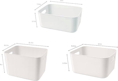 Set Of 8 Plastic Storage Bins, Versatile Kitchen Pantry Organization and Storage - Image 7