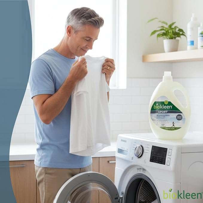 Biokleen Natural Sport 3X Concentrated Laundry Detergent, 300 Loads, Bio Active - Image 7