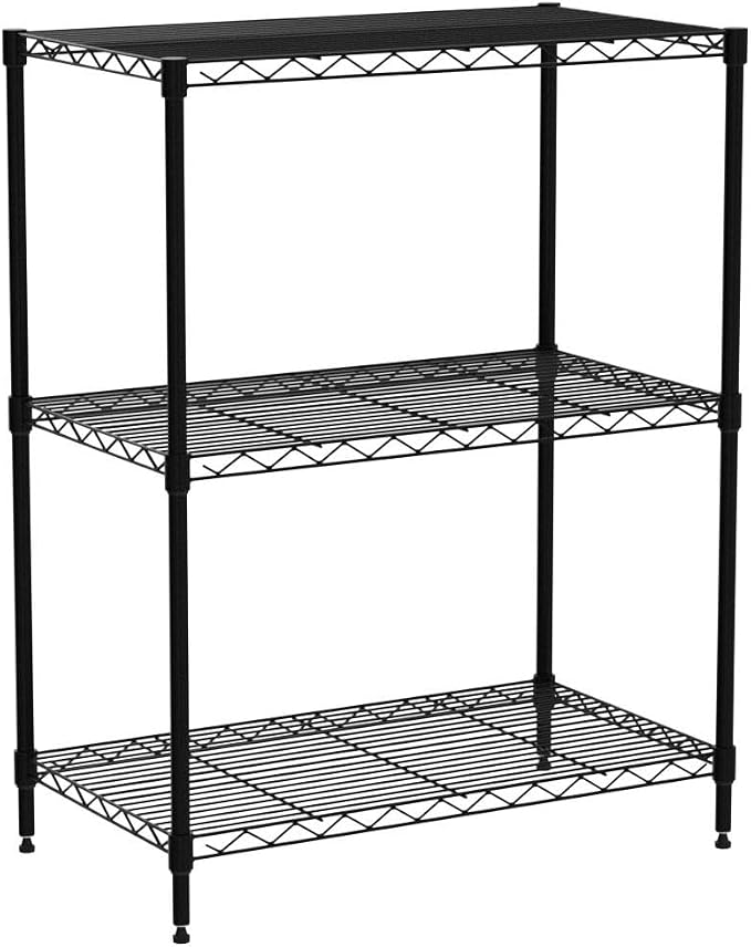 NChanmar 3-Tier Wire Shelving Unit Storage Shelves Shelf Organizer 30"x23"x12" - Image 5