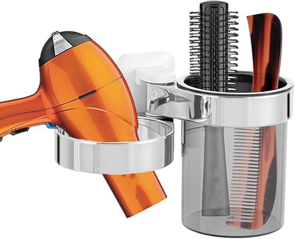 Hair Dryer Holder, Bathroom Blow Dryer Organizer by RAIKEDR