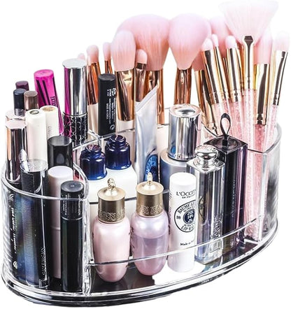 Acrylic Makeup Organizer, 9” x 5” Compact Cosmetic Holder by Unknown