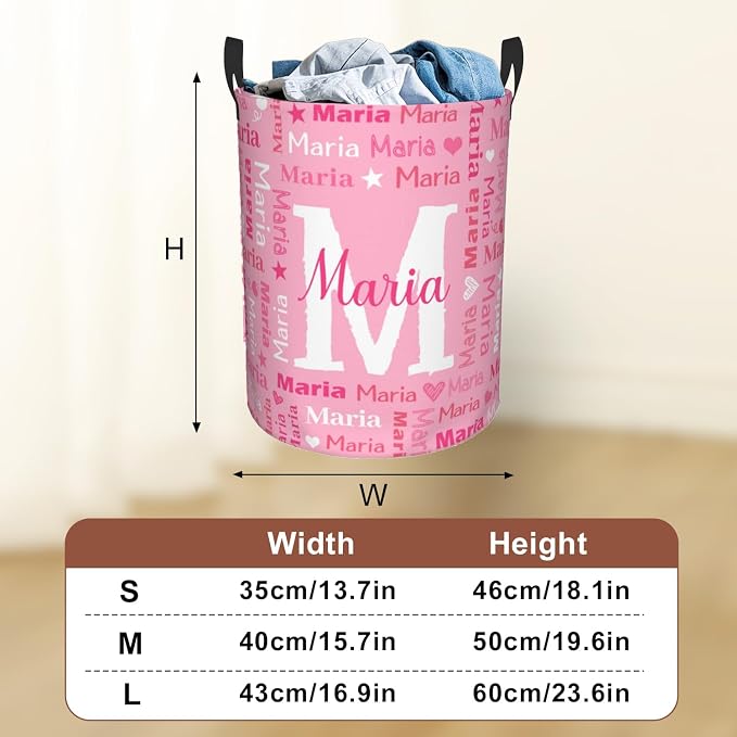 Custom Name Laundry Hamper, Personalized Laundry Baskets - Image 3
