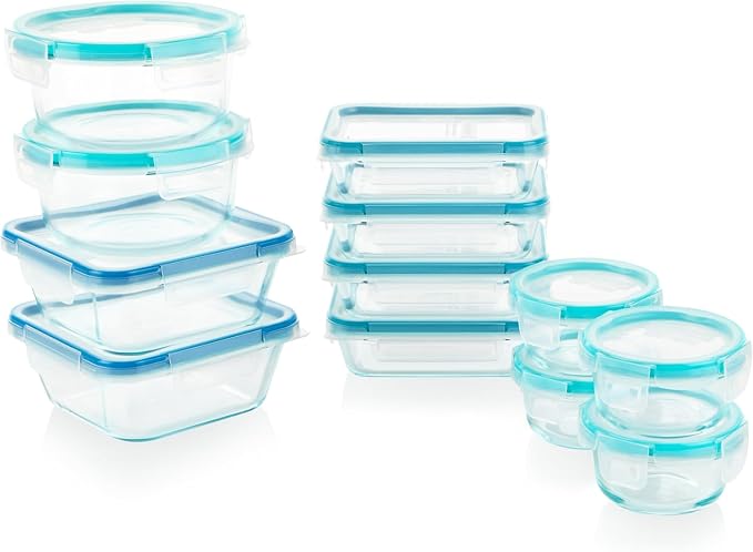 Snapware Glass Total Solutions Food Storage Containers Set, Airtight & by Snapware