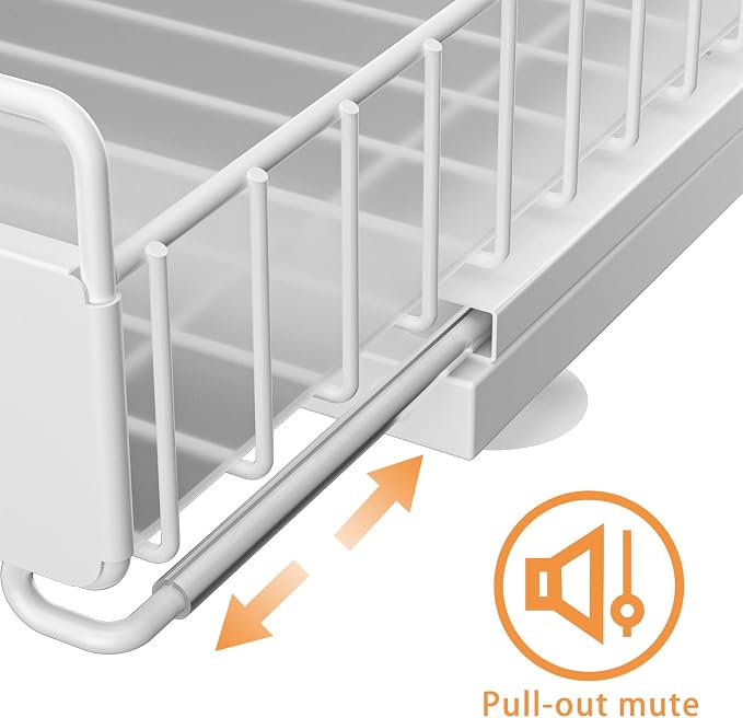 Under Sink Organizer, Single Tier Metal Pull Out Sliding Drawer Shelf - Image 2