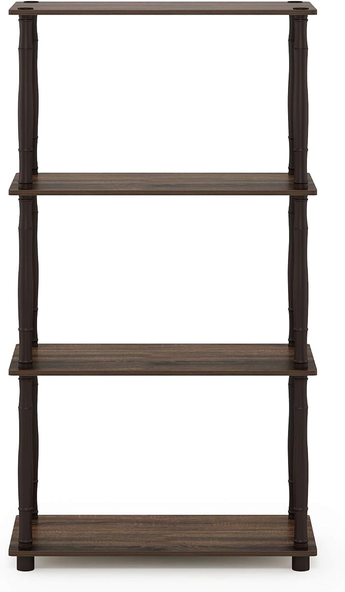 Furinno Turn-N-Tube 4-Tier Multipurpose Shelf Display Rack, Classic Tubes - Image 6