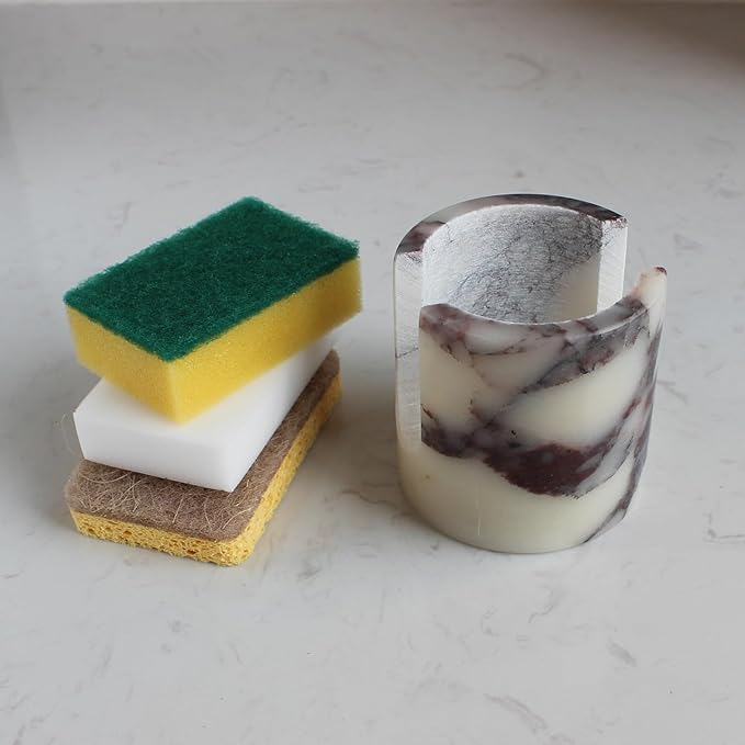 Natural Travertine Marble Sponge Holder - Image 4