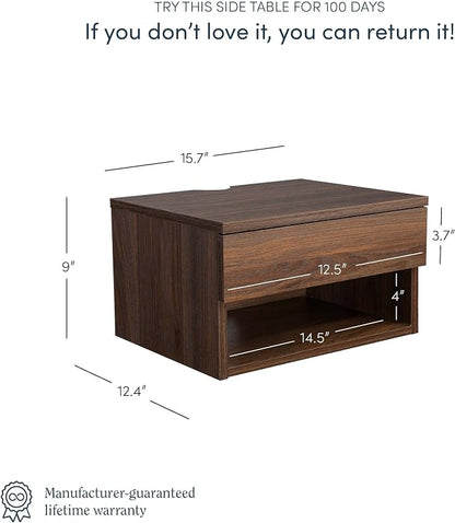 Nathan James Jackson Wall Mounted Floating Bedroom Nightstand - Image 2