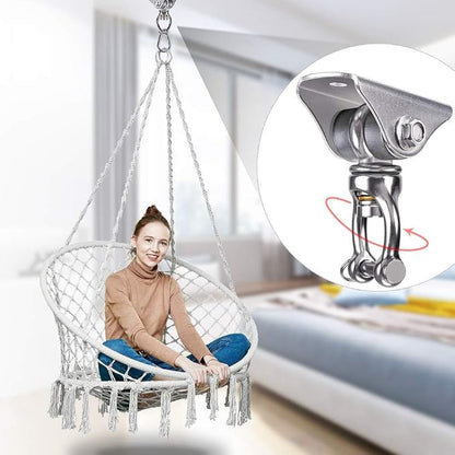 SELEWARE Silent Swing Hanger Heavy Duty Bearing Swing Hooks 1 Pack | 360° - Image 3