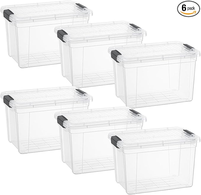 Superio Clear Storage Boxes by Superio