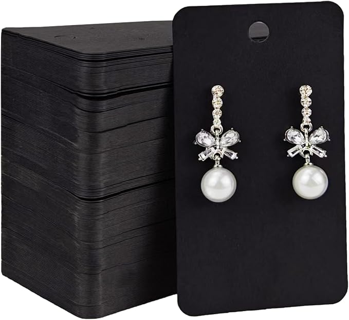 hitsuki Black Earring Cards by hitsuki