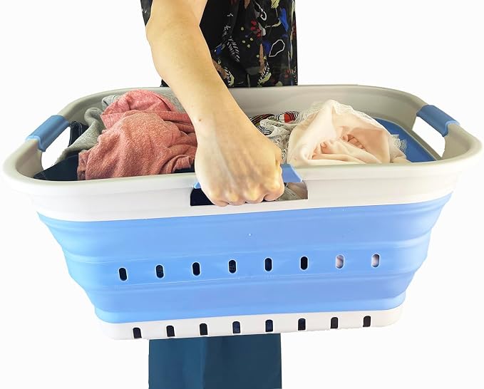 SAMMART 42L Collapsible Plastic Laundry Basket - Image 6