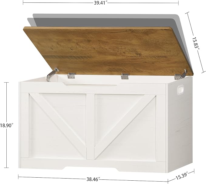 usikey 39.4" Storage Chest, Toy Box - Image 3