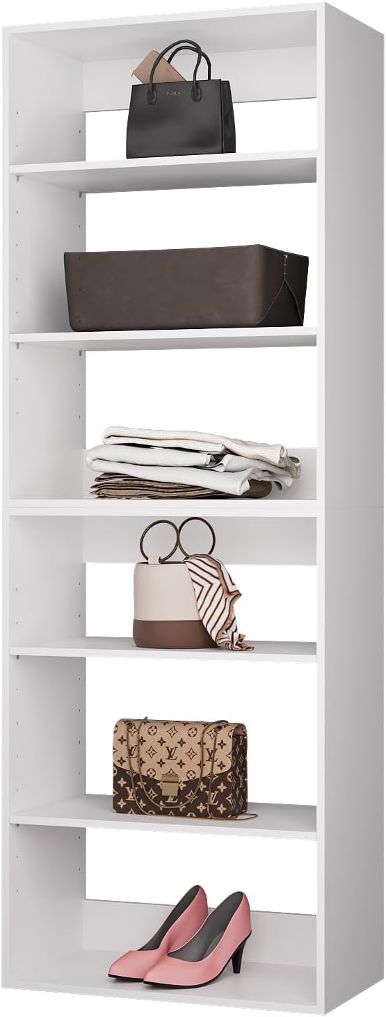 ROOMTEC Modular Closet System, 25.5" Shelf Closet Tower Wall-Mounted Closet - Image 6