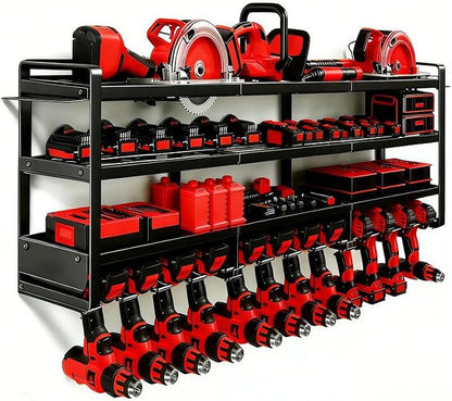 50" W Large Power Tool Organizer Wall Mount, Load 600lbs, 4 Layer Heavy Duty 12 by Unknown