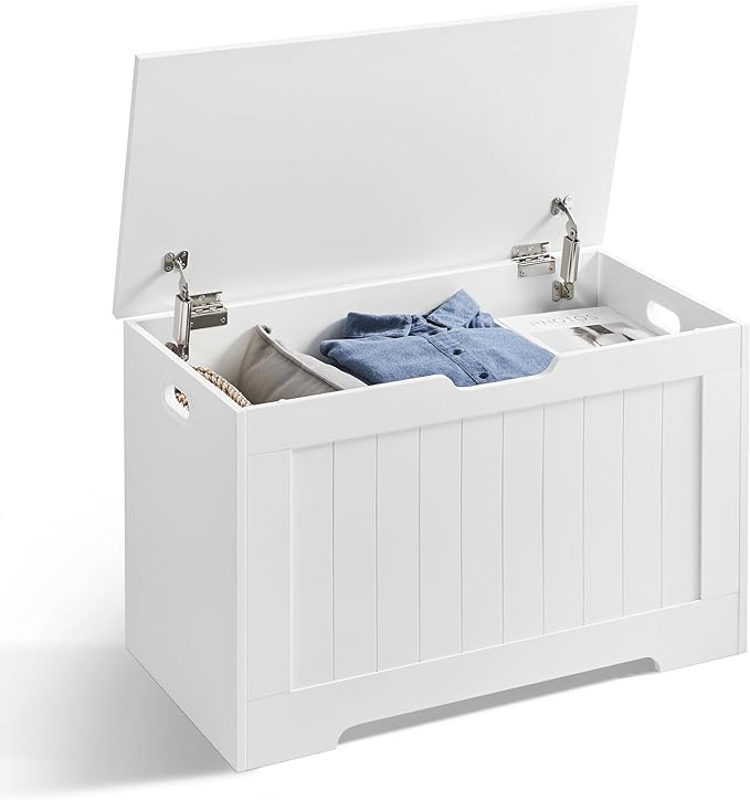 VASAGLE Storage Chest, 29.9 Inches Width Storage Bench, Entryway Bench by Unknown