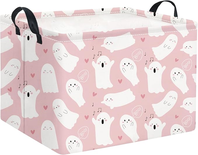 Halloween Basket Cute Baskets for Kids Pumpkin Basket Rectangular Storage Bin by TIBAOLOVER