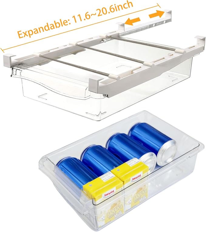 URALFA 2 Pack Fridge Drawer Organizer Egg Holder - Image 3