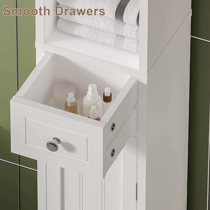 ChooChoo Narrow Bathroom Storage Cabinet - Image 6