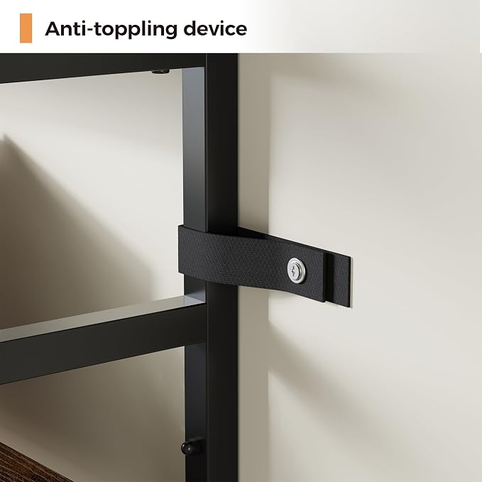 IRONCK Bookshelves 6 Tiers 73.1 inch Tall Industrial Bookshelf - Image 6