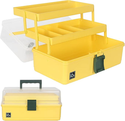 WEWLINE 13-Inch Art Box Sewing Storage Organizer 3-Layers Craft Storage by WEWLINE
