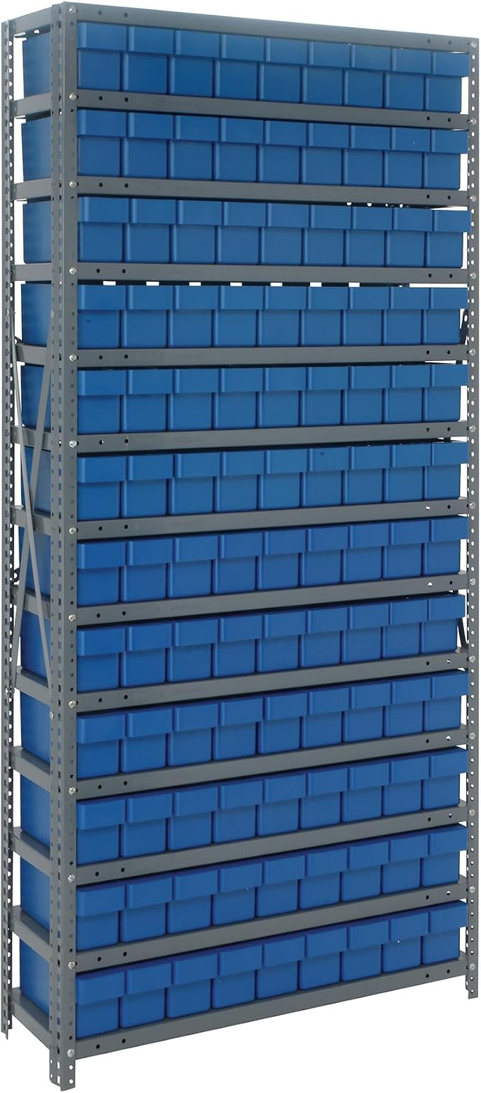 Quantum Storage Systems 1275-501BL Solid Heavy Duty 13 Shelves 108 Super Tuff by QuantumStorageSystems