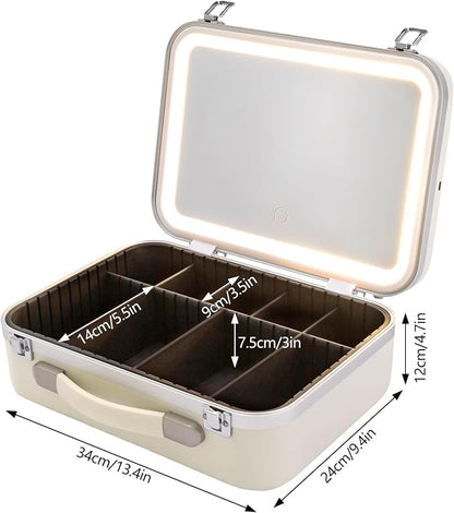 White Rectangular Makeup Case - Image 7