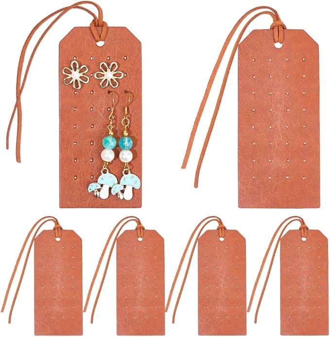 6Pcs 32 Holes PU Leather Pierced Earring Organizer - Image 7