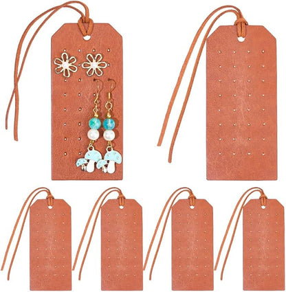 6Pcs 32 Holes PU Leather Pierced Earring Organizer - Image 7