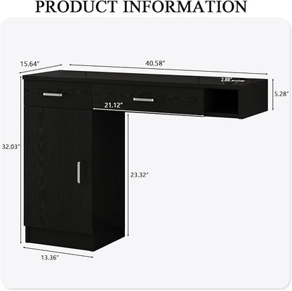 4ever2buy Salon Stations for Hair Stylist, Wall Mount Barber Station - Image 2