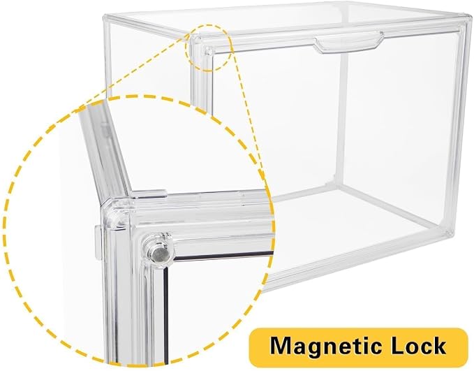 Clear Stackable Plastic Storage Bins - Image 3